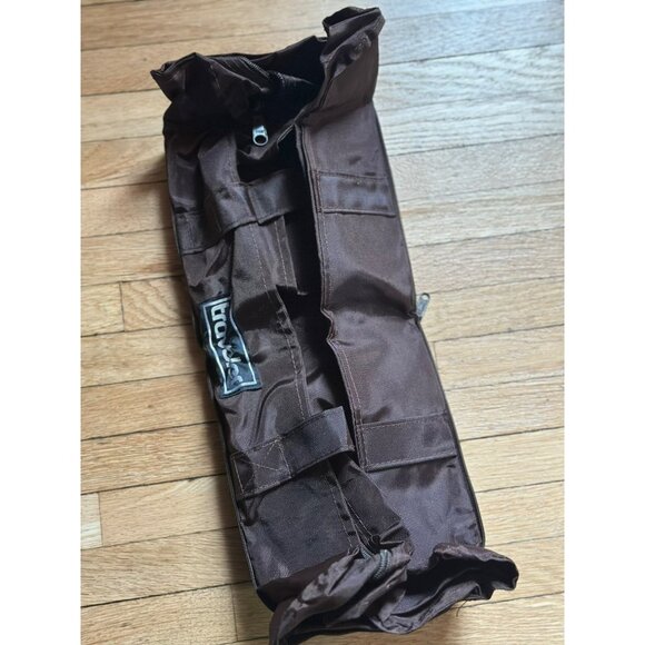 TRAVELER Brown Textured Zipper Pouch Bag 6.5"x6.75" - Utility & Organizer Tote - Picture 6 of 7